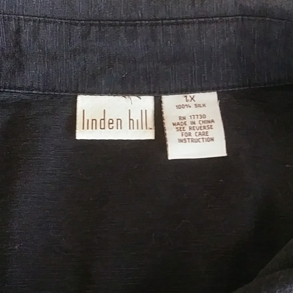 100% Silk Shirt Jacket by Linden Hill - Picture 6 of 8